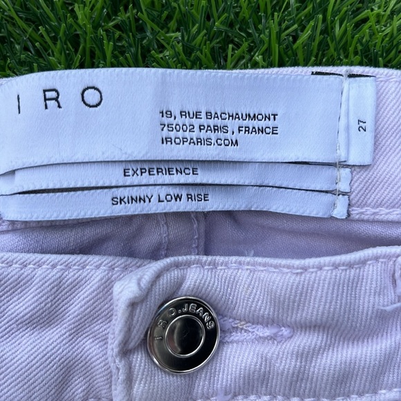 IRO Skinny Low Rise Jeans size 27 - Picture 4 of 8